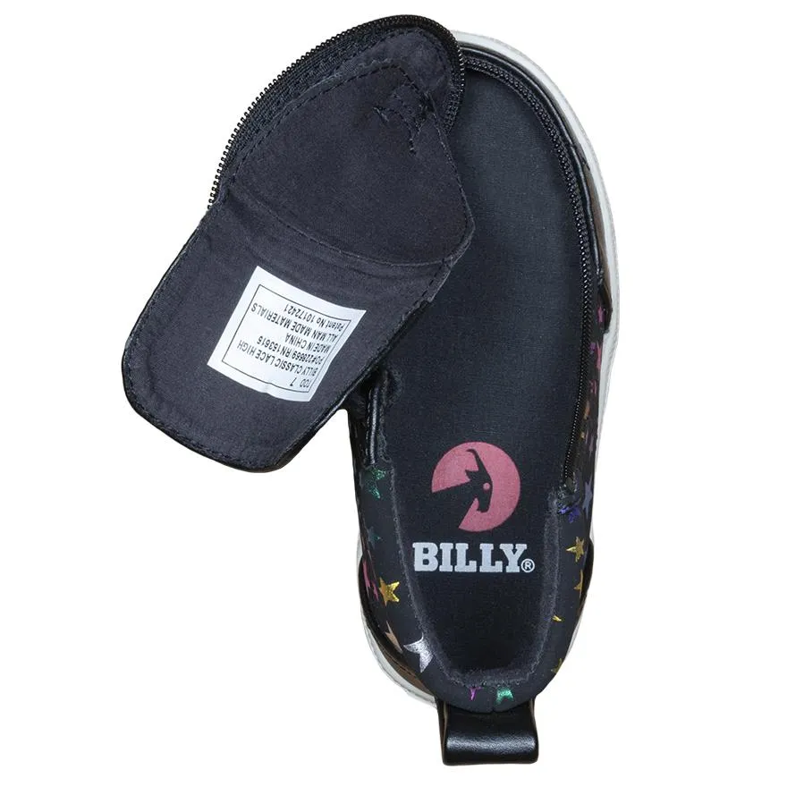 Toddler Black Stars Billy Classic Lace Highs