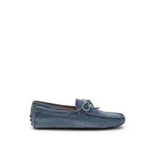 Tod's Blue Suede Leather Loafer