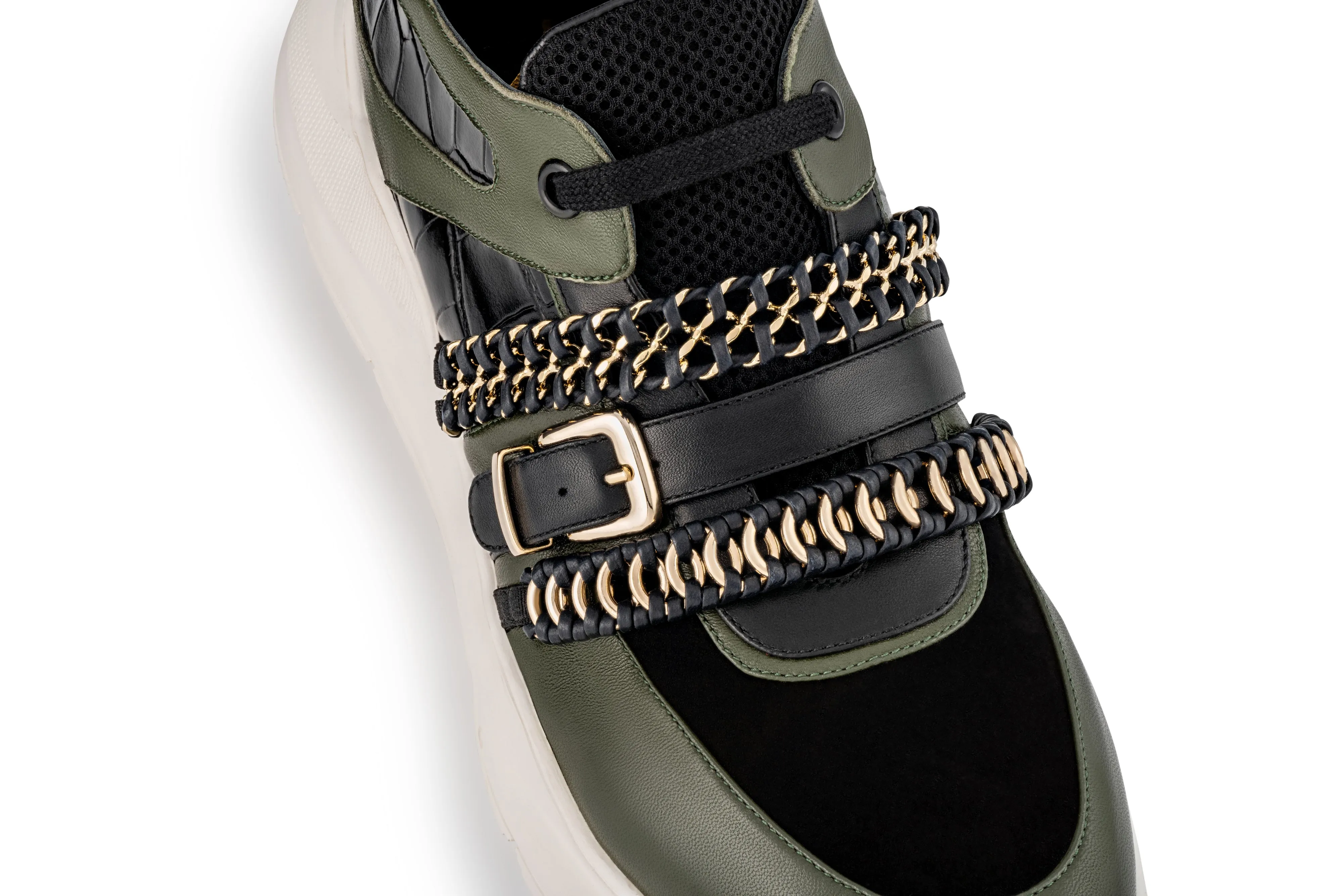 Together We Can Sneaker (Black & Green)
