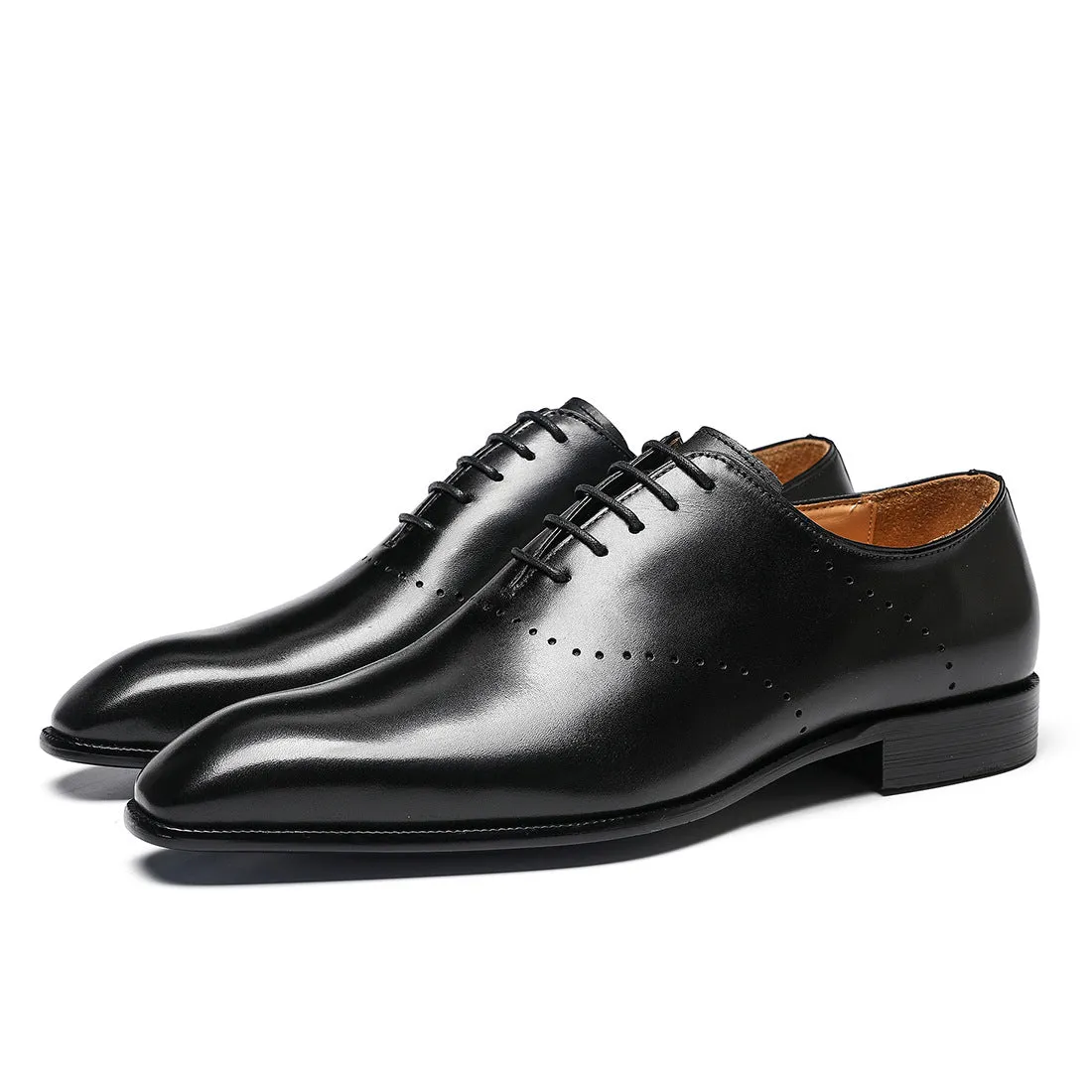 Top Layer Cowhide Men's Dress Shoes Men's Genuine Leather Cow Lining Business Pointed British Style Men's Shoes leather shoes66292