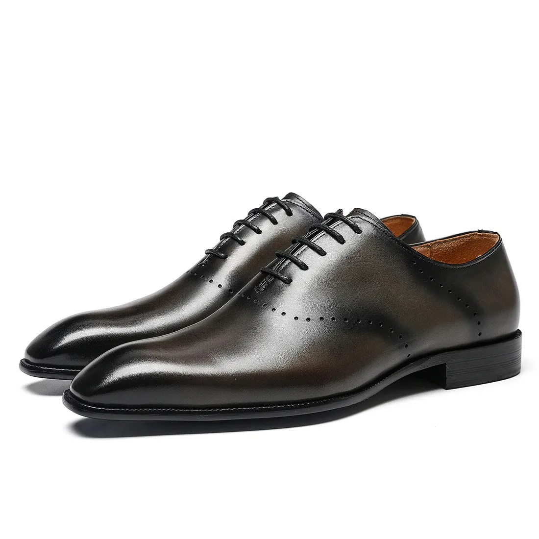Top Layer Cowhide Men's Dress Shoes Men's Genuine Leather Cow Lining Business Pointed British Style Men's Shoes leather shoes66292