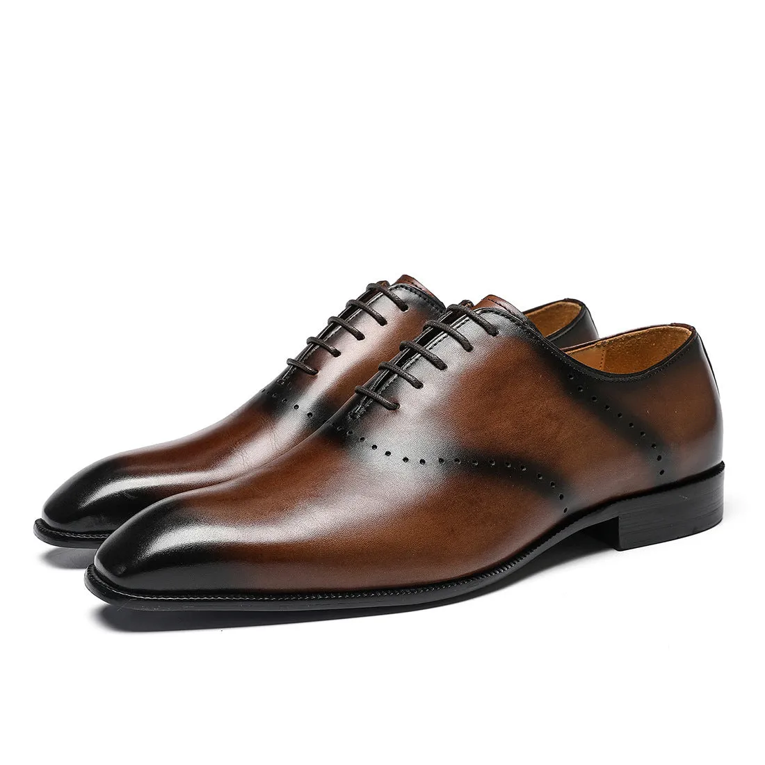 Top Layer Cowhide Men's Dress Shoes Men's Genuine Leather Cow Lining Business Pointed British Style Men's Shoes leather shoes66292