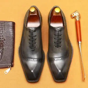 Top Layer Cowhide Men's Leather Shoes Men's Leather Shoes Genuine Leather England Style Brogue Business Formal Wear Shoes68878