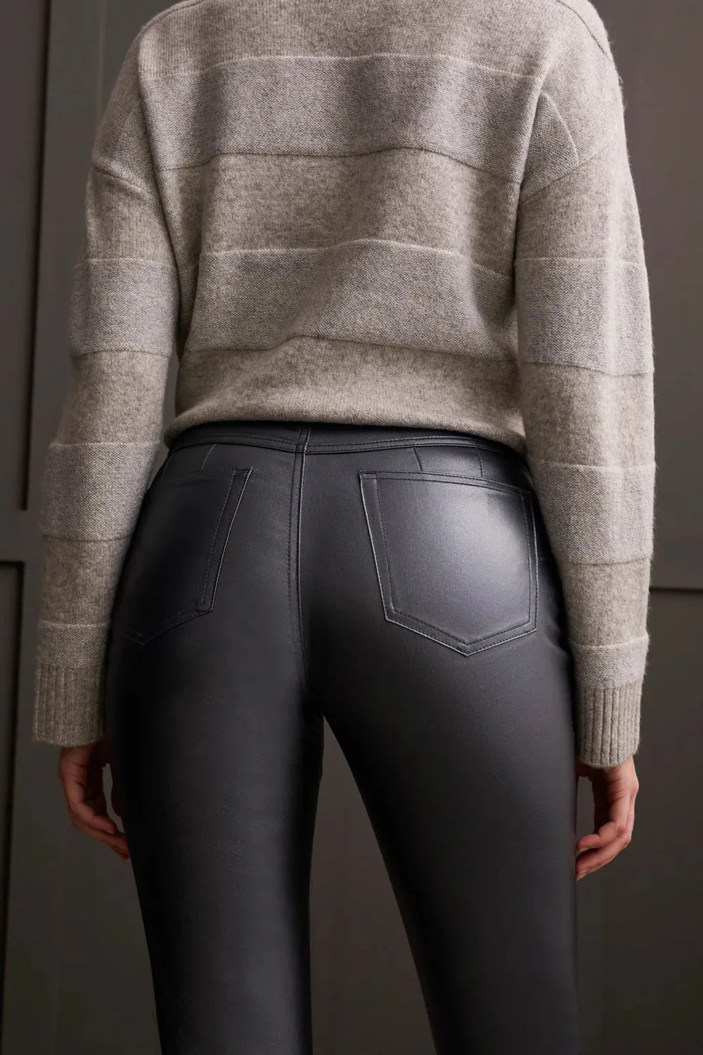 Tribal Sophia Metallic Straight Leg Jean