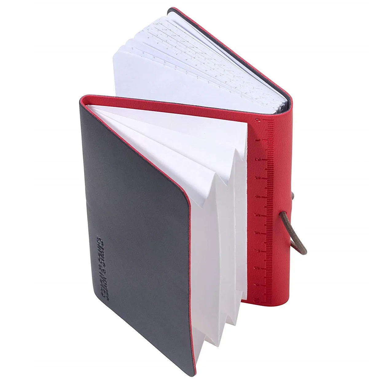 TROIKA Card Case Wallet and Notepad DIN A7 Red/Black