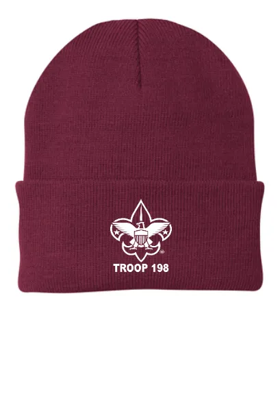 TROOP 198 WATCHCAP KNIT BEANIE