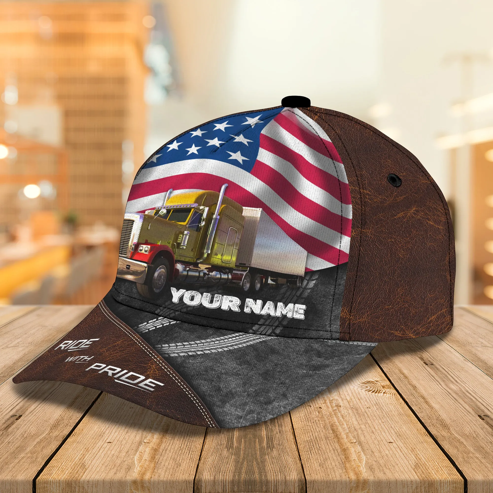 Trucker- Ride With Pride - Personalized Name Cap - QA99
