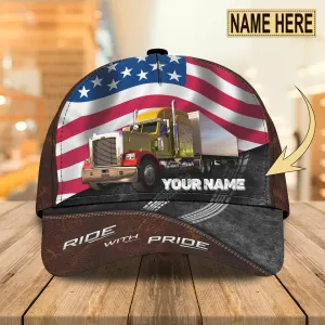 Trucker- Ride With Pride - Personalized Name Cap - QA99