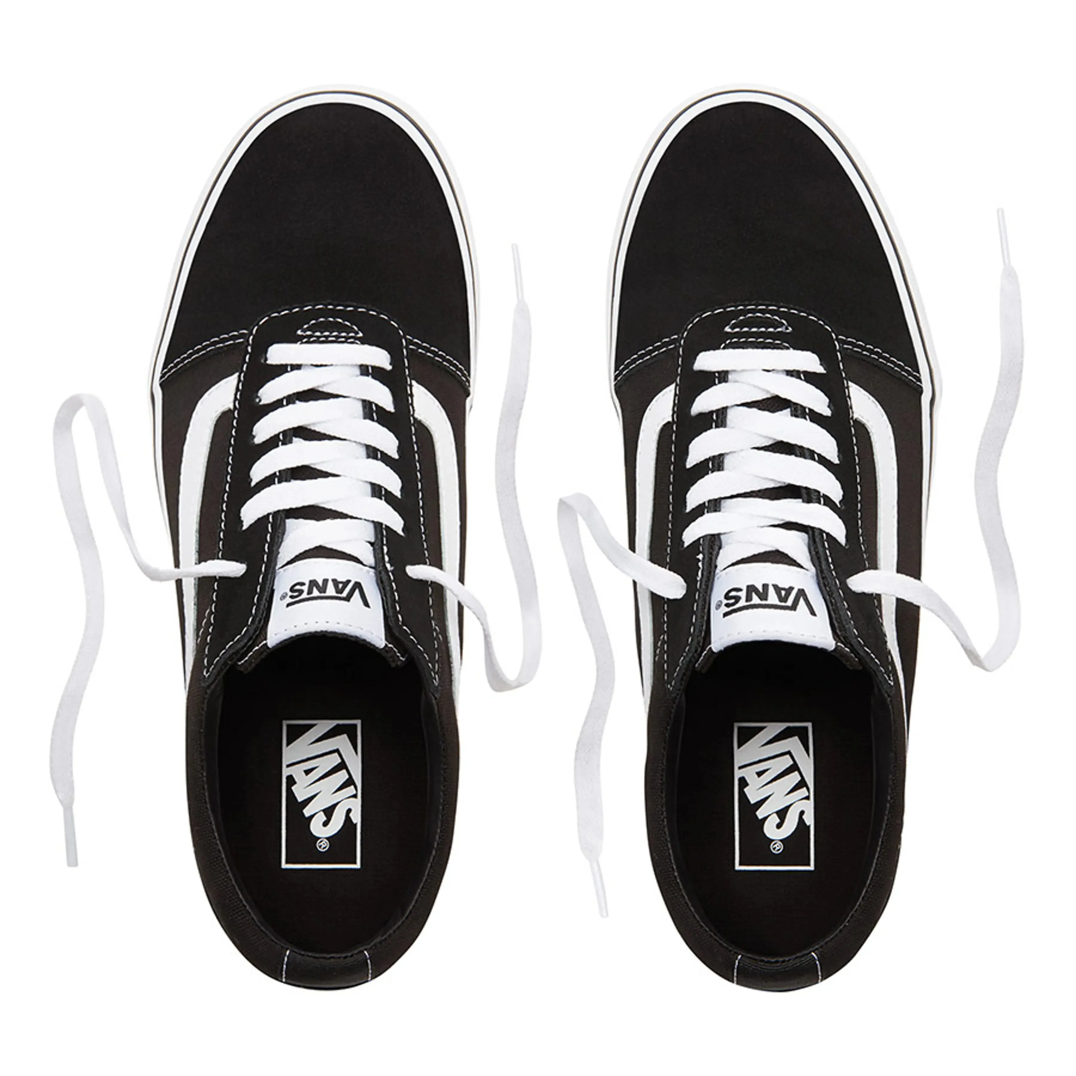 Vans Ward Black White Mens Canvas Shoe