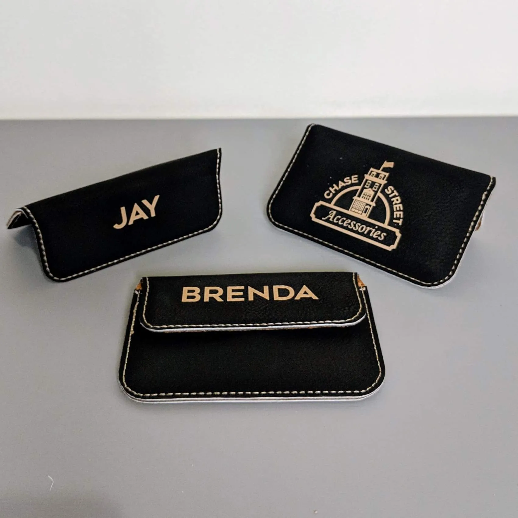 Vegan Leather Business Card Holder