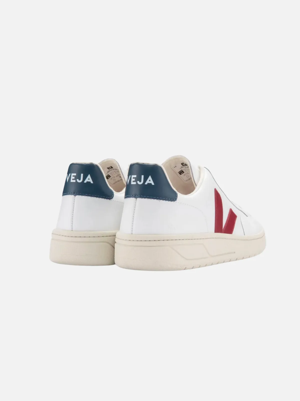 Veja V12 Leather - Extra White/ Marsala Nautico