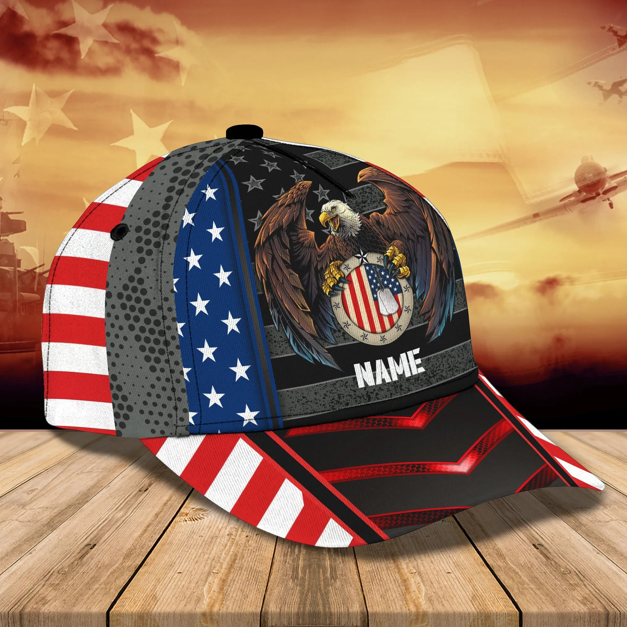 Veteran - Personalized Name Cap - Tra96