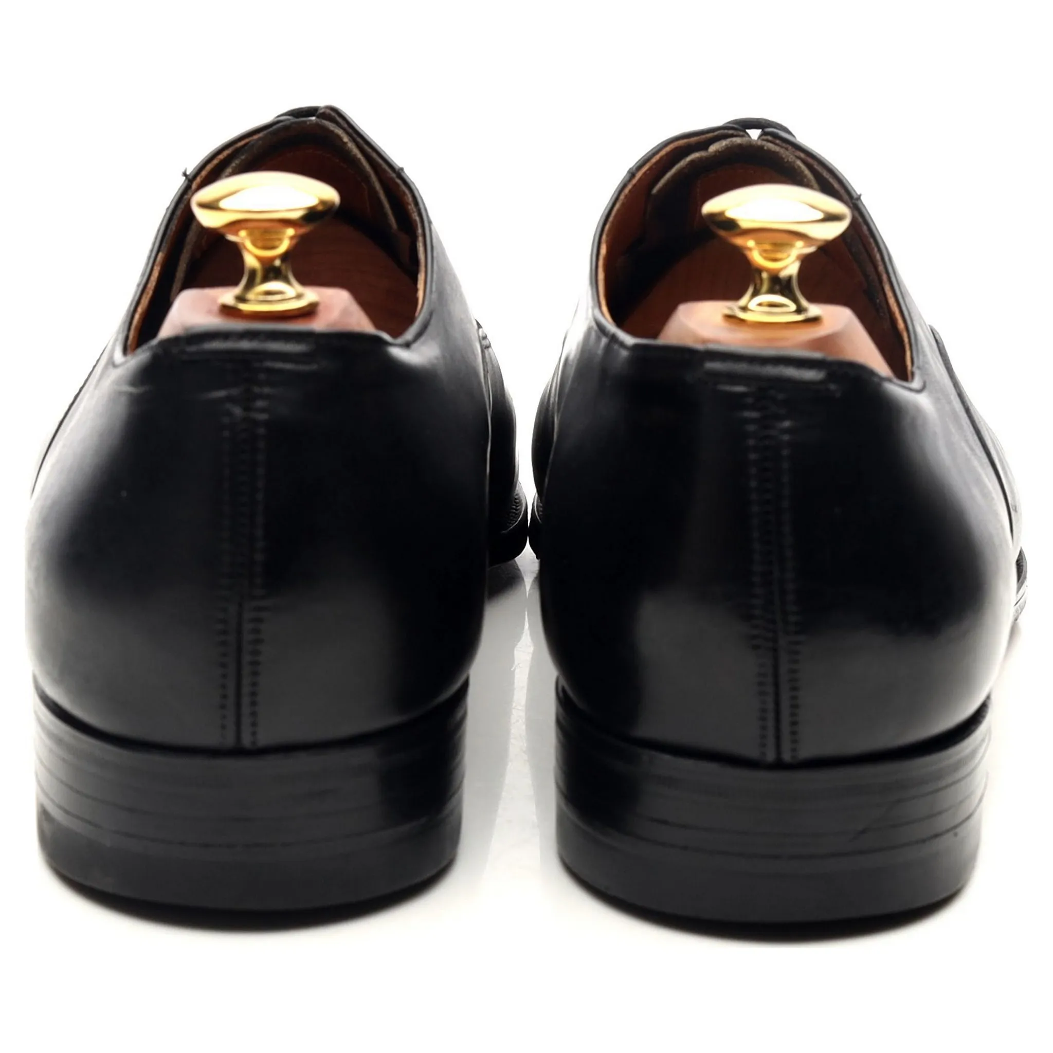 Vintage 'Belmont' Black Leather Oxford UK 9 F