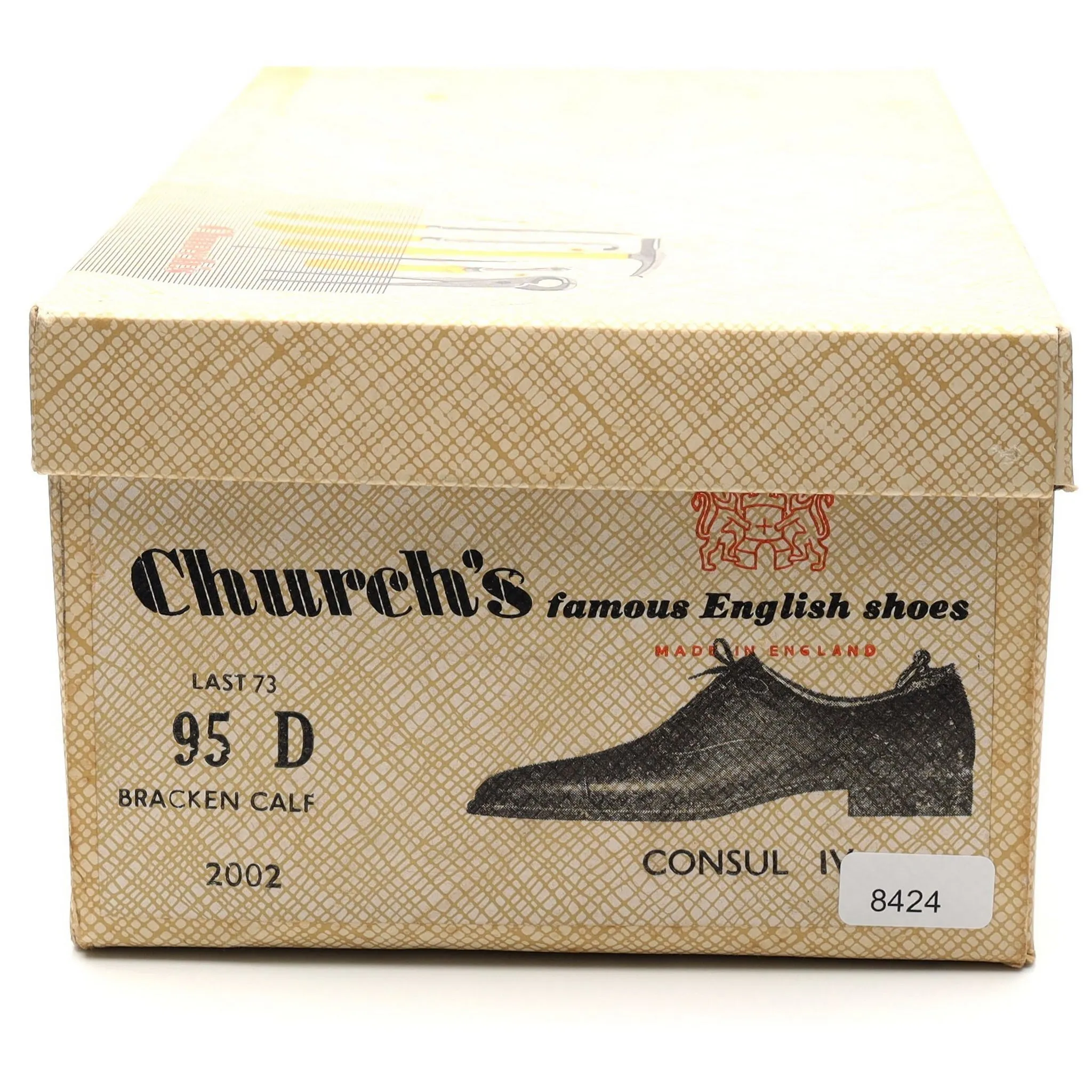 Vintage 'Consul' Brown Leather Oxford UK 9.5 D