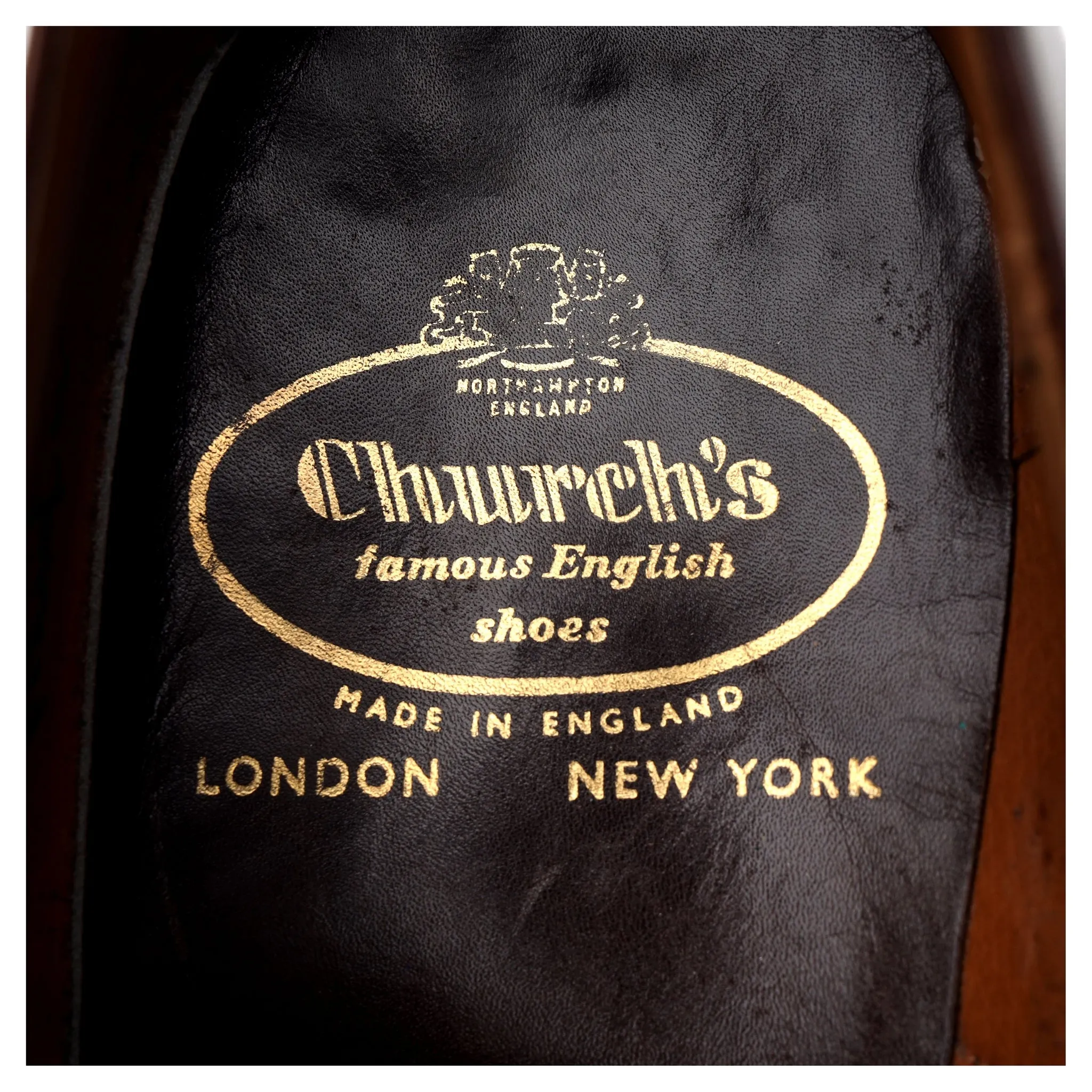 Vintage 'Consul' Brown Leather Oxford UK 9.5 D