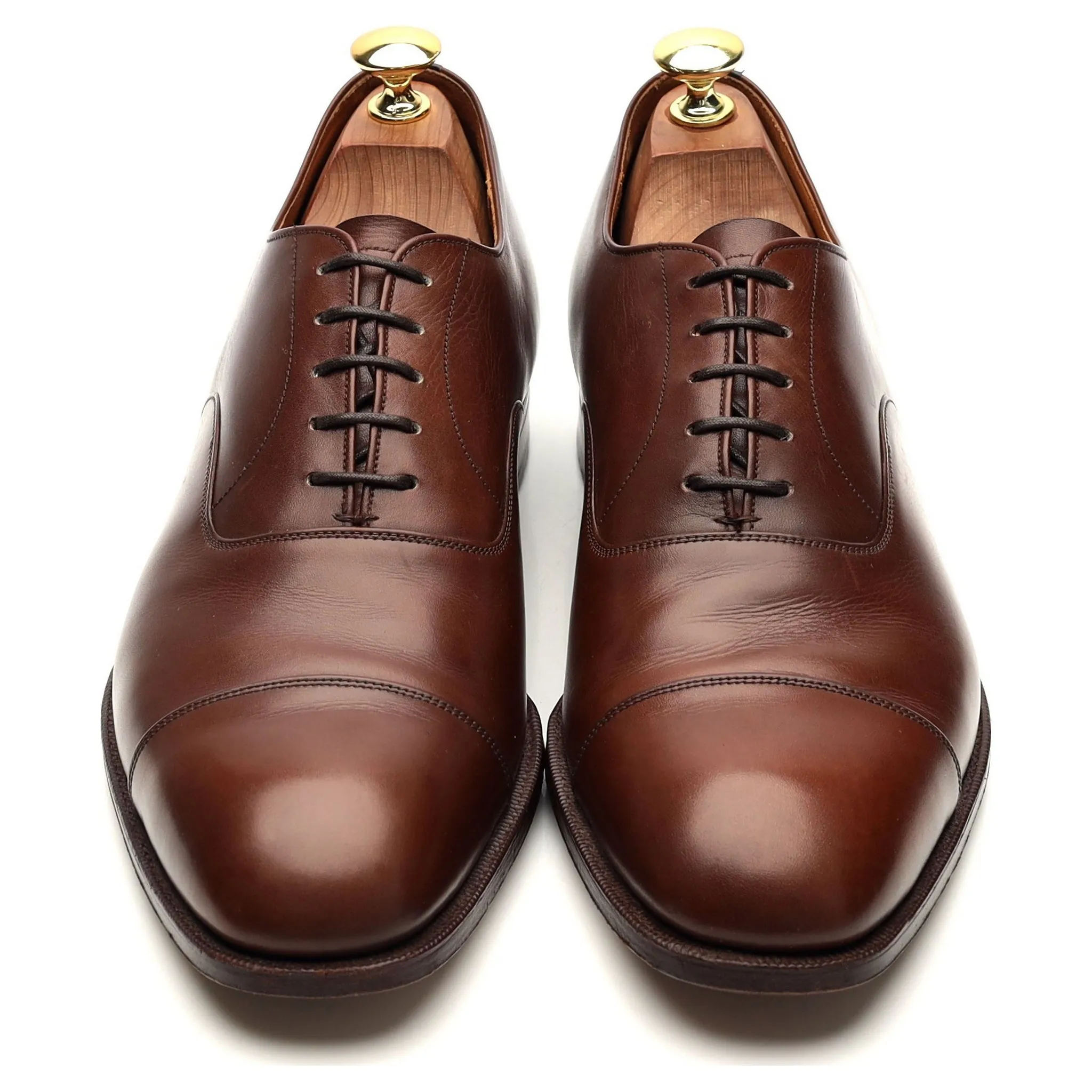 Vintage 'Consul' Brown Leather Oxford UK 9.5 D