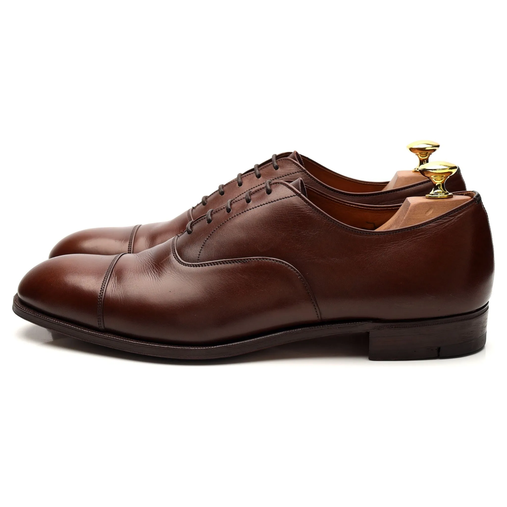 Vintage 'Consul' Brown Leather Oxford UK 9.5 D