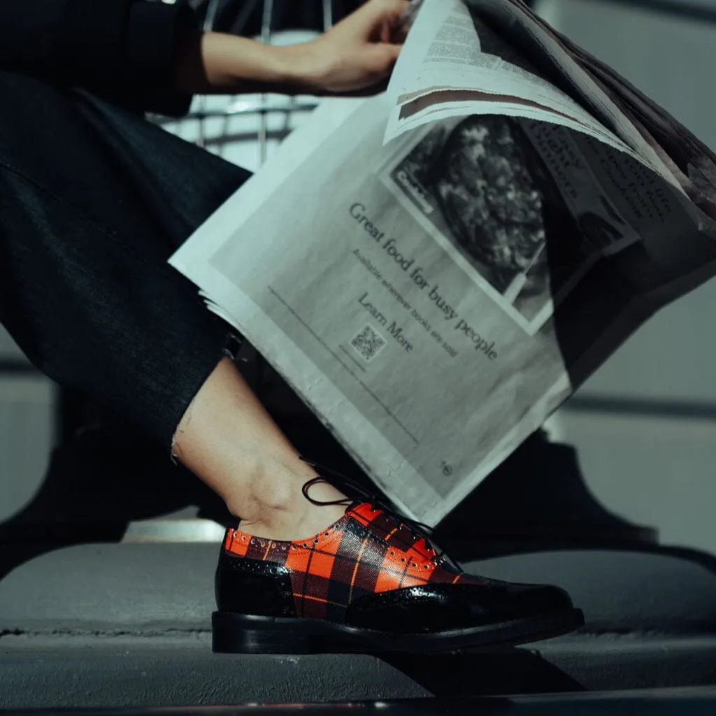 Vivienne - Black & Red Tartan
