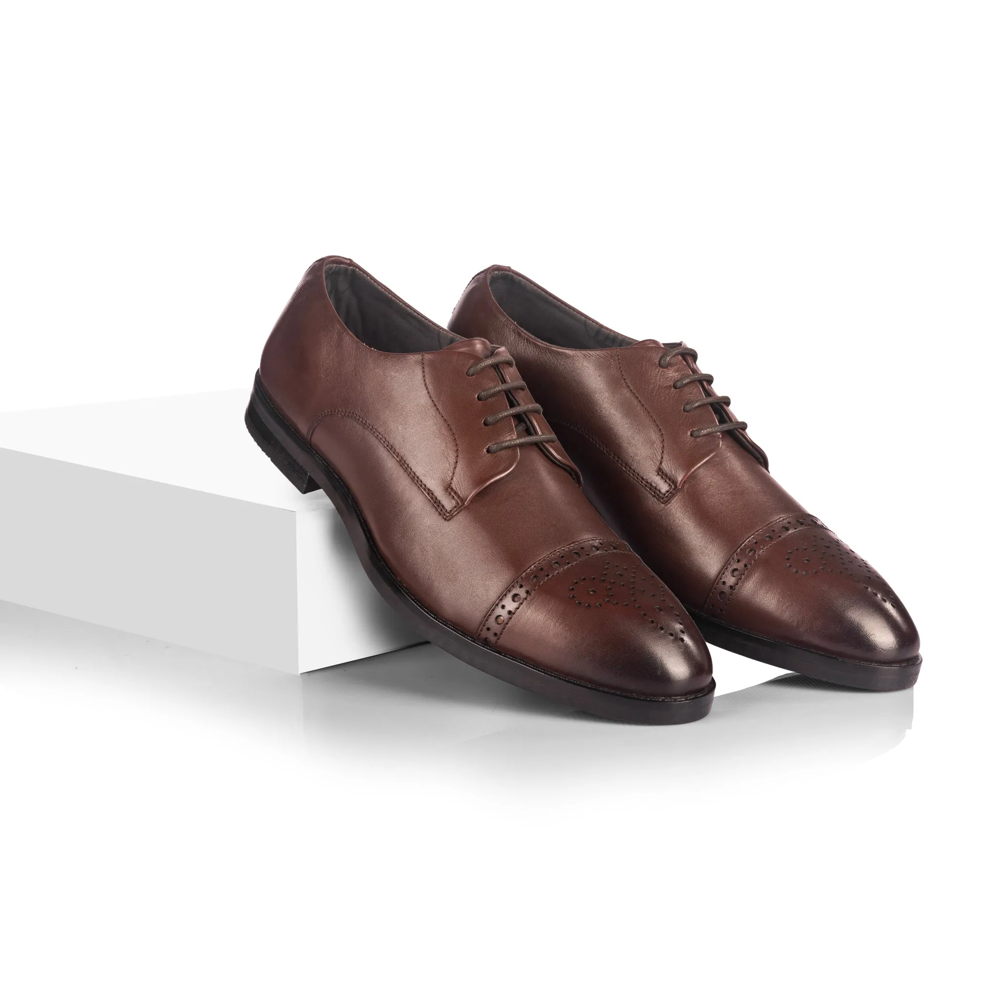 Wayne Cap Toe Derby (Mocha)