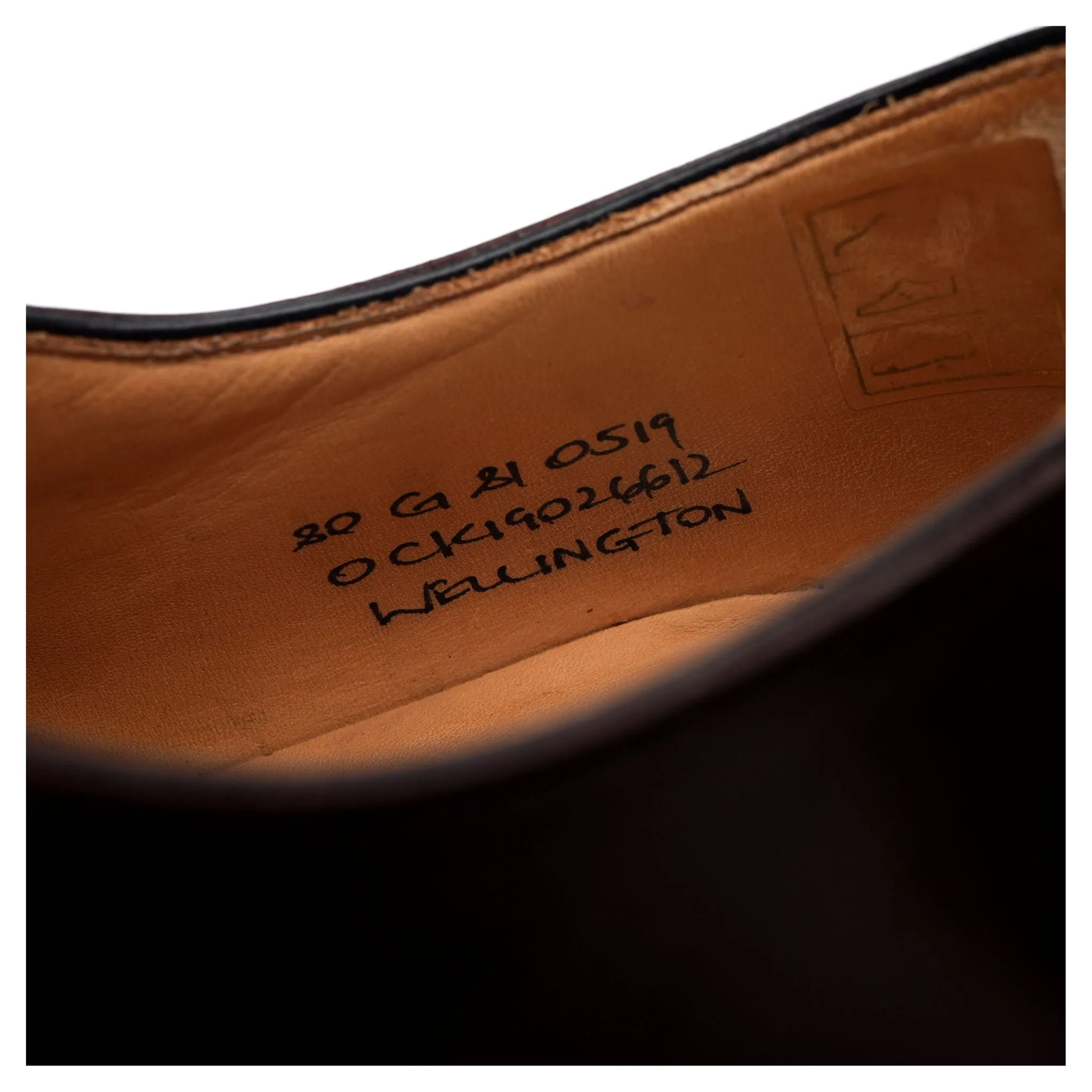 'Wellington' Burgundy Leather Cap Toe Derby UK 8 G