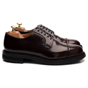 'Wellington' Burgundy Leather Cap Toe Derby UK 8 G