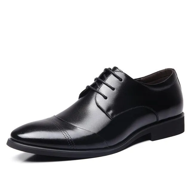 West Louis™ Business Genuine Leather Oxford Shoes