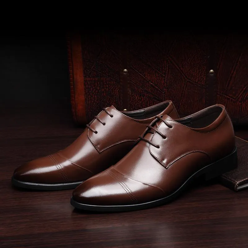 West Louis™ Business Genuine Leather Oxford Shoes