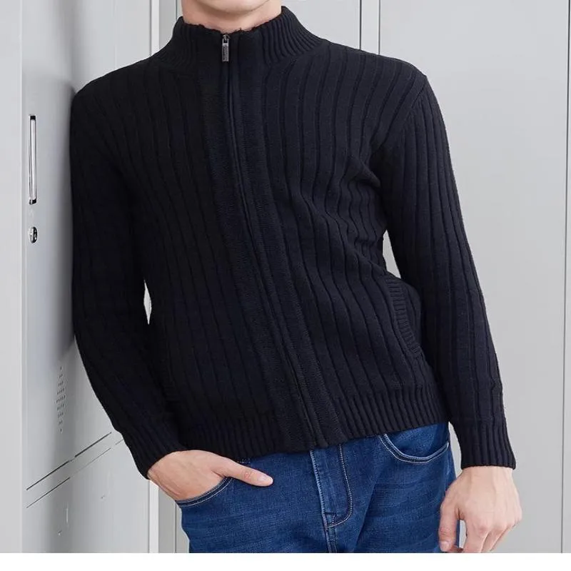 West Louis™ Classic Business Zipper Sweater