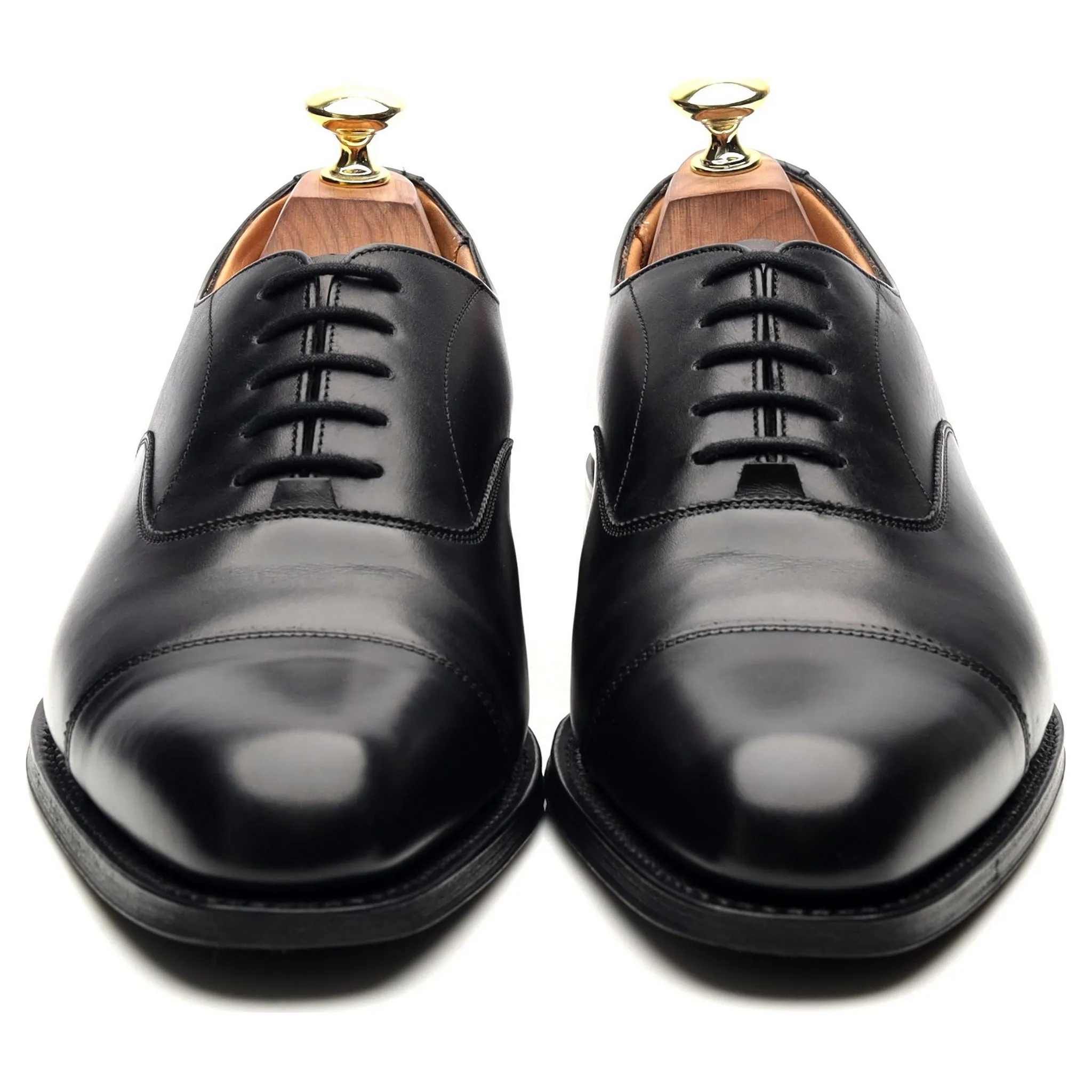 'Westerham' Black Leather Oxford UK 7 F