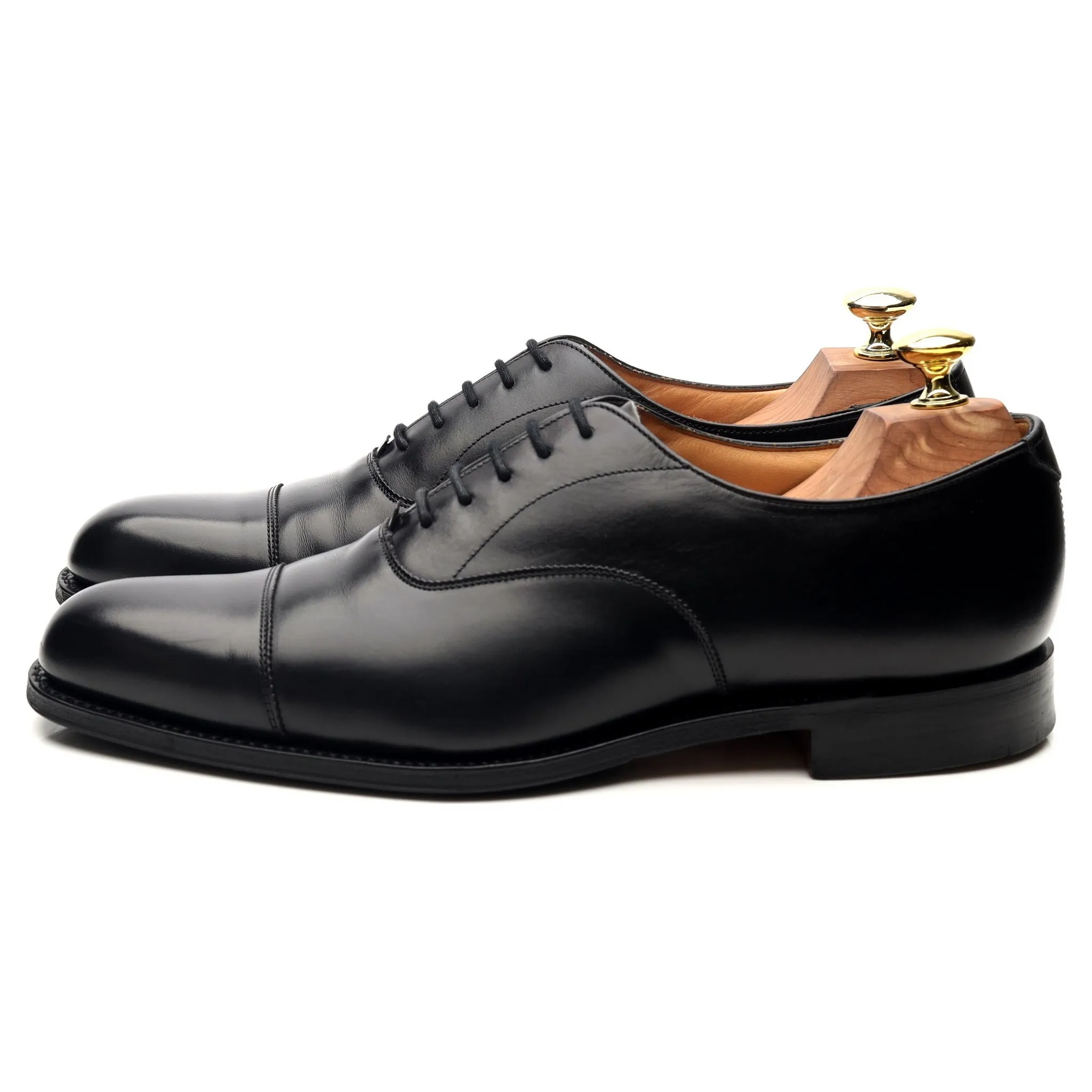 'Westerham' Black Leather Oxford UK 7 F