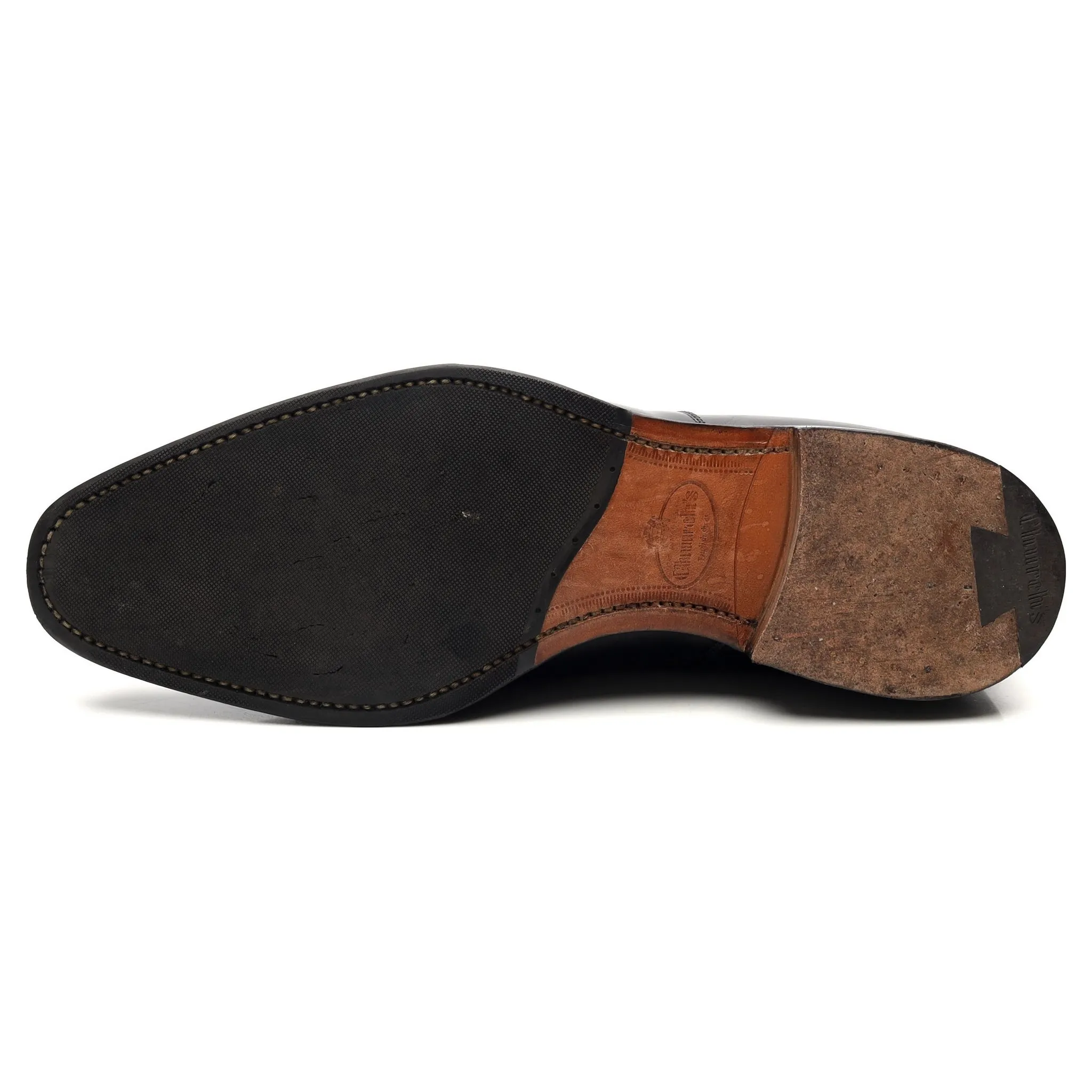 'Westerham' Black Leather Oxford UK 7 F