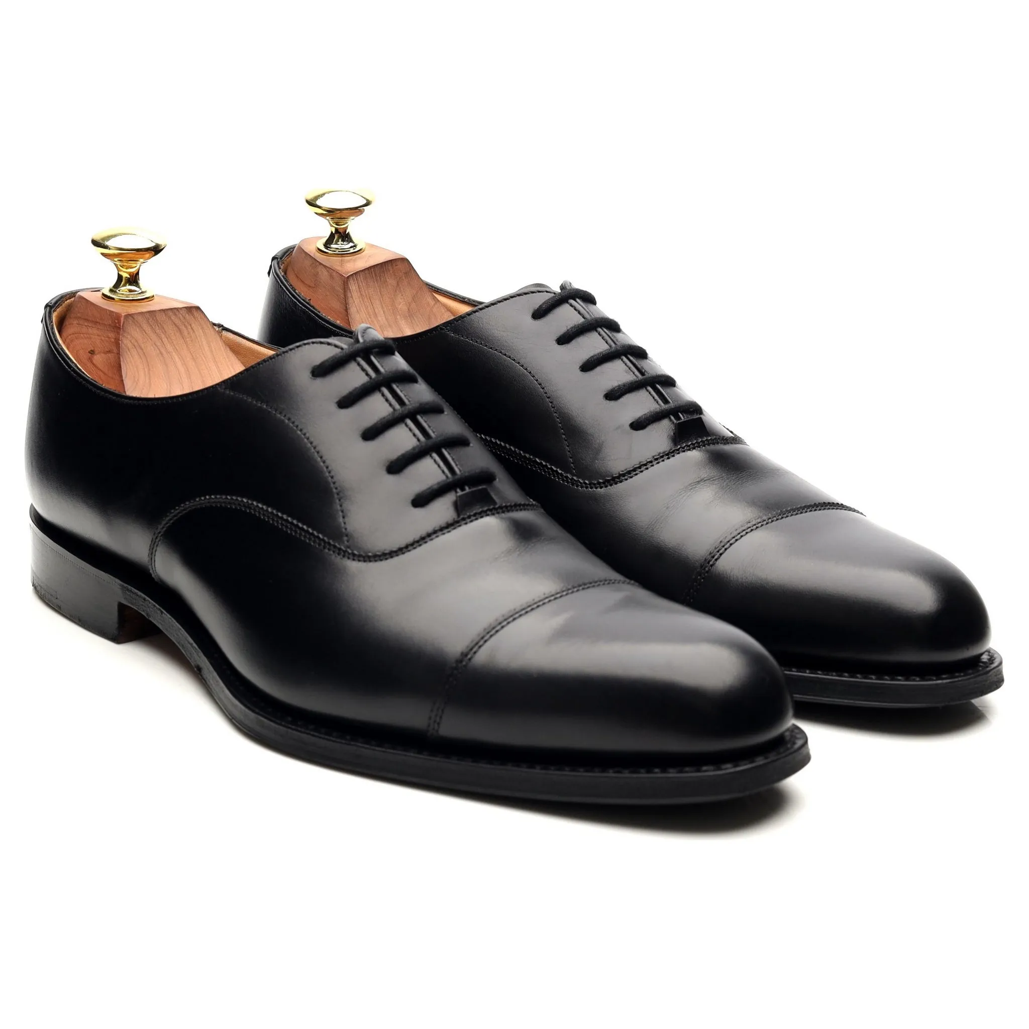 'Westerham' Black Leather Oxford UK 7 F