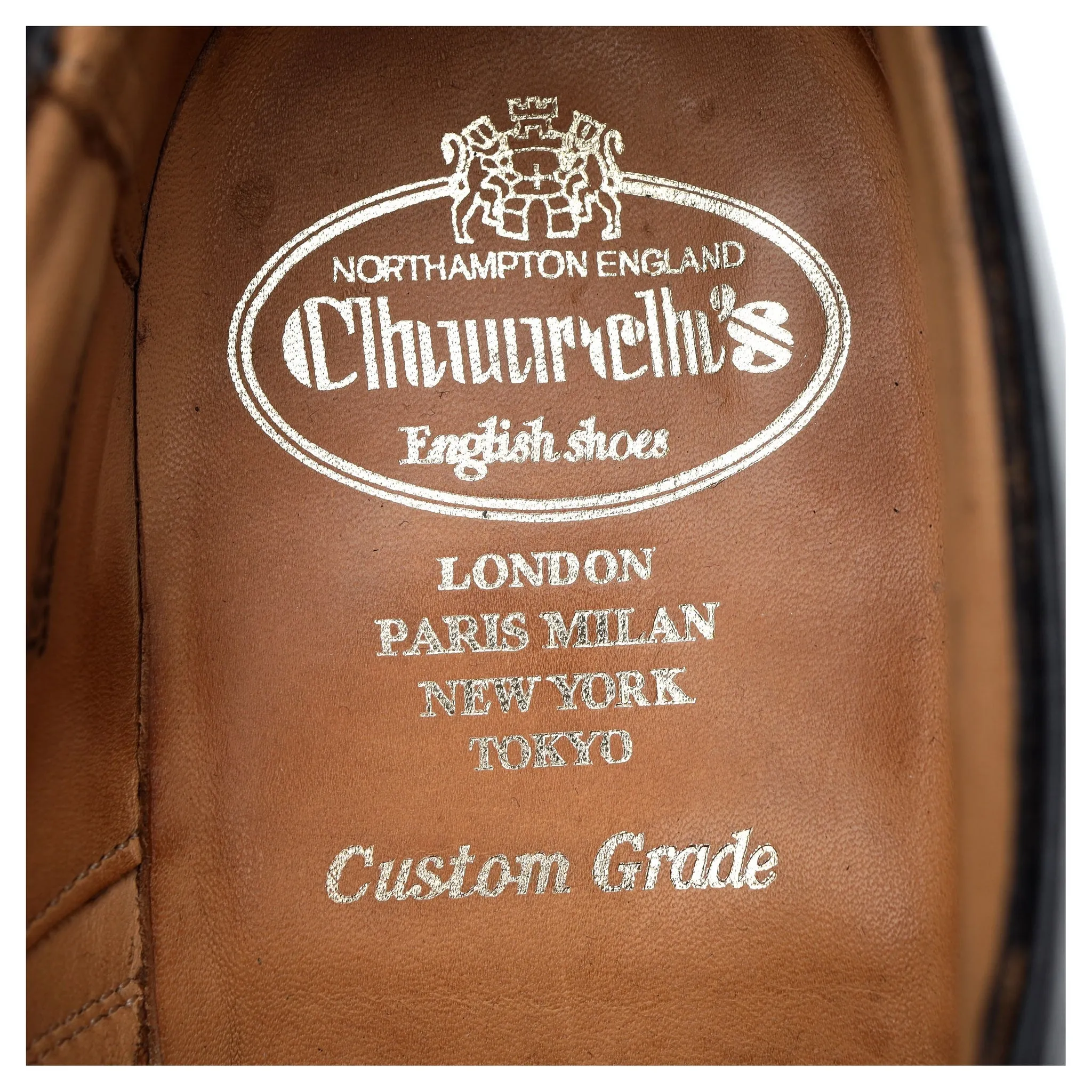 'Westerham' Black Leather Oxford UK 7 F