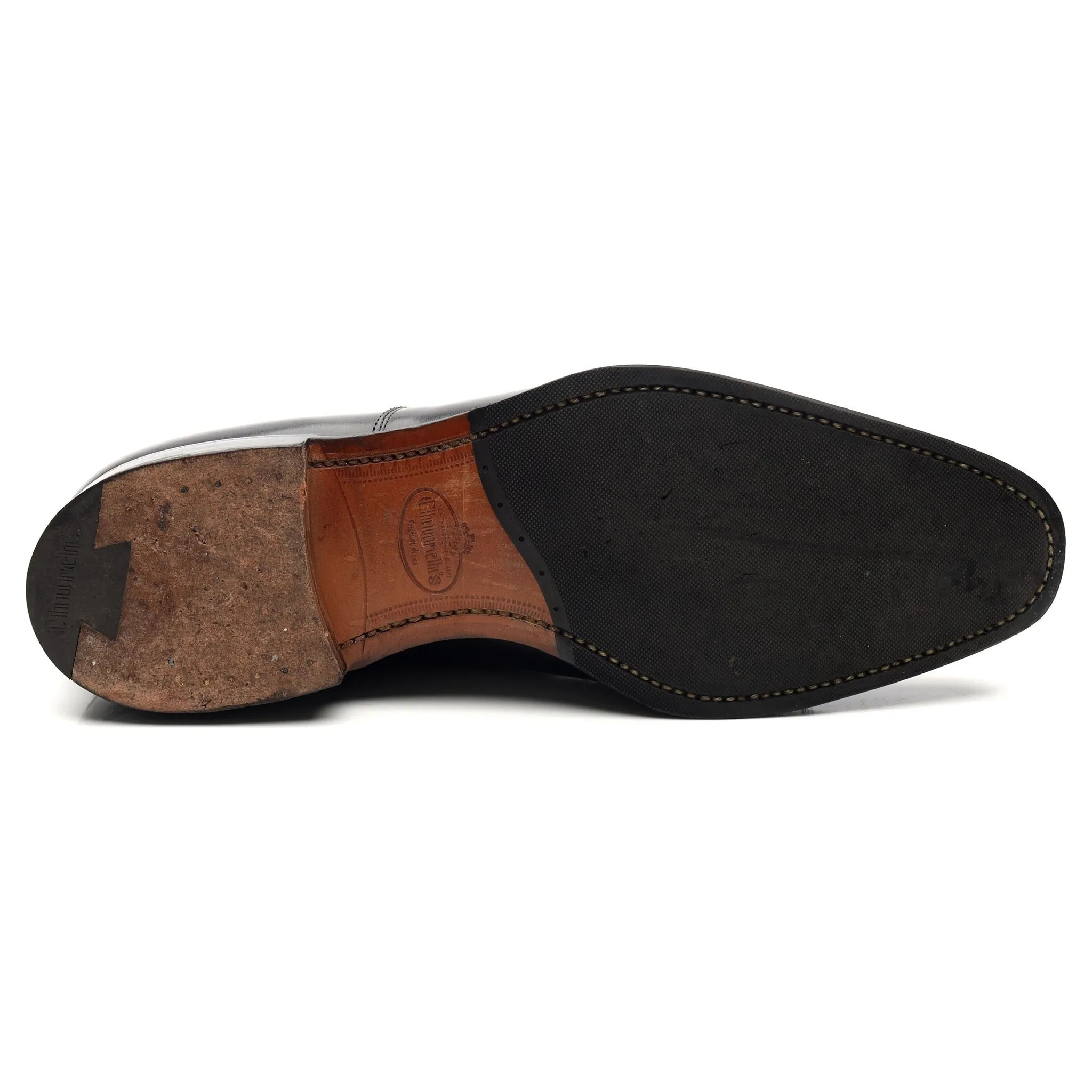 'Westerham' Black Leather Oxford UK 7 F