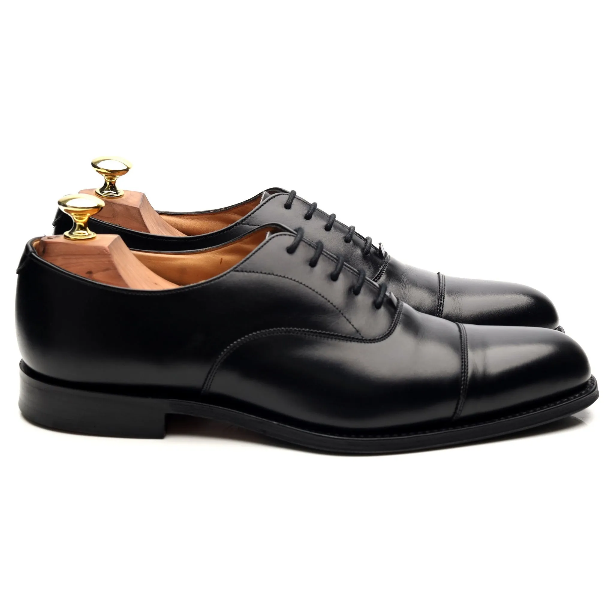 'Westerham' Black Leather Oxford UK 7 F