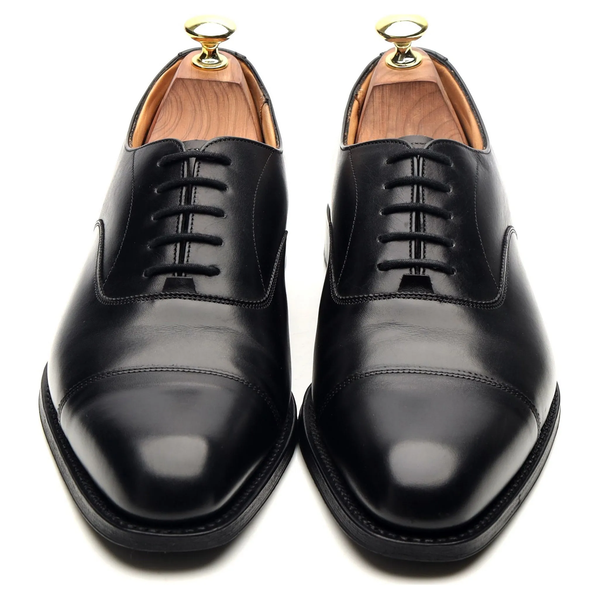 'Westerham' Black Leather Oxford UK 7 F