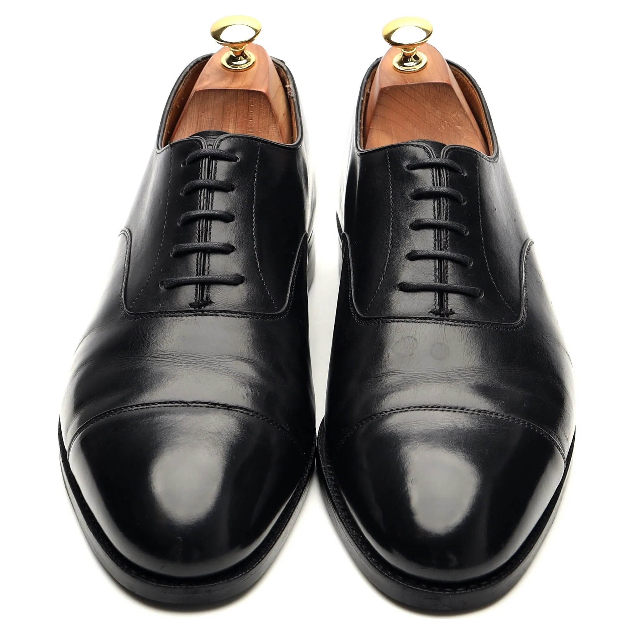 'Whitehall' Black Leather Oxford UK 10.5 F