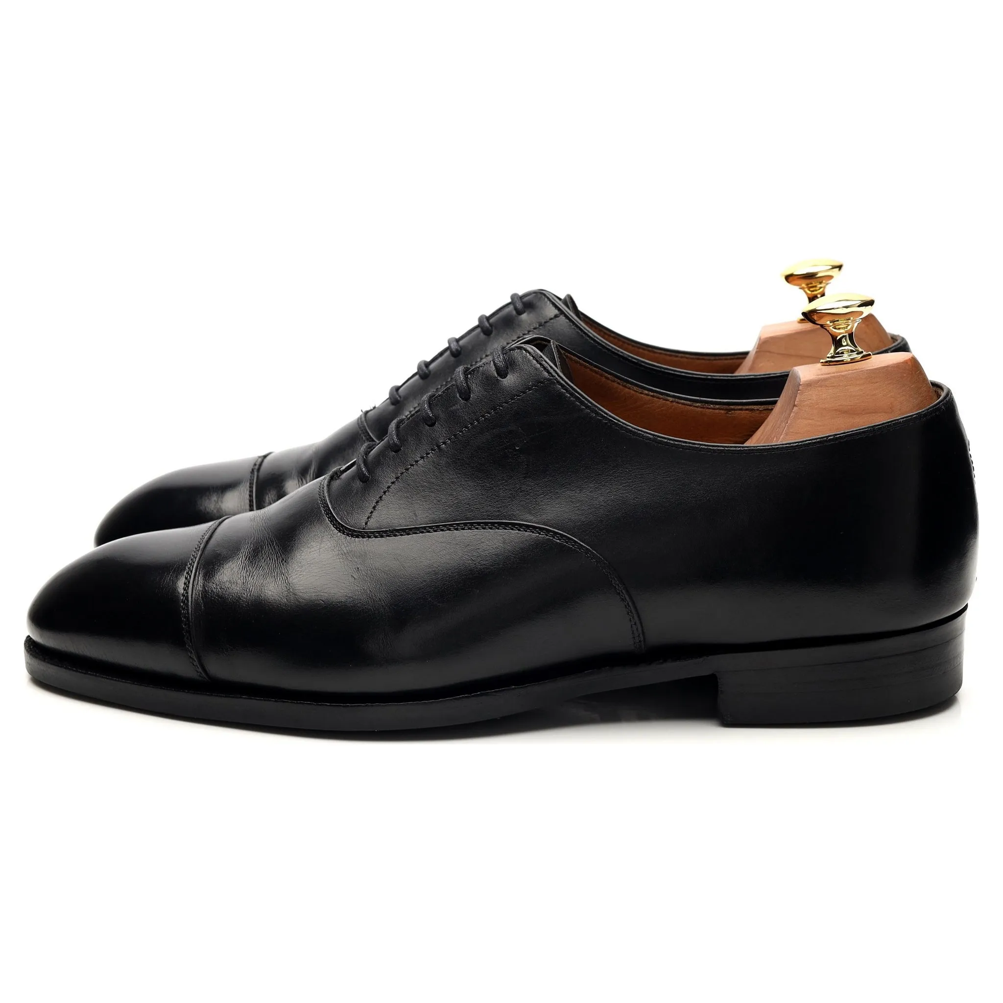 'Whitehall' Black Leather Oxford UK 10.5 F