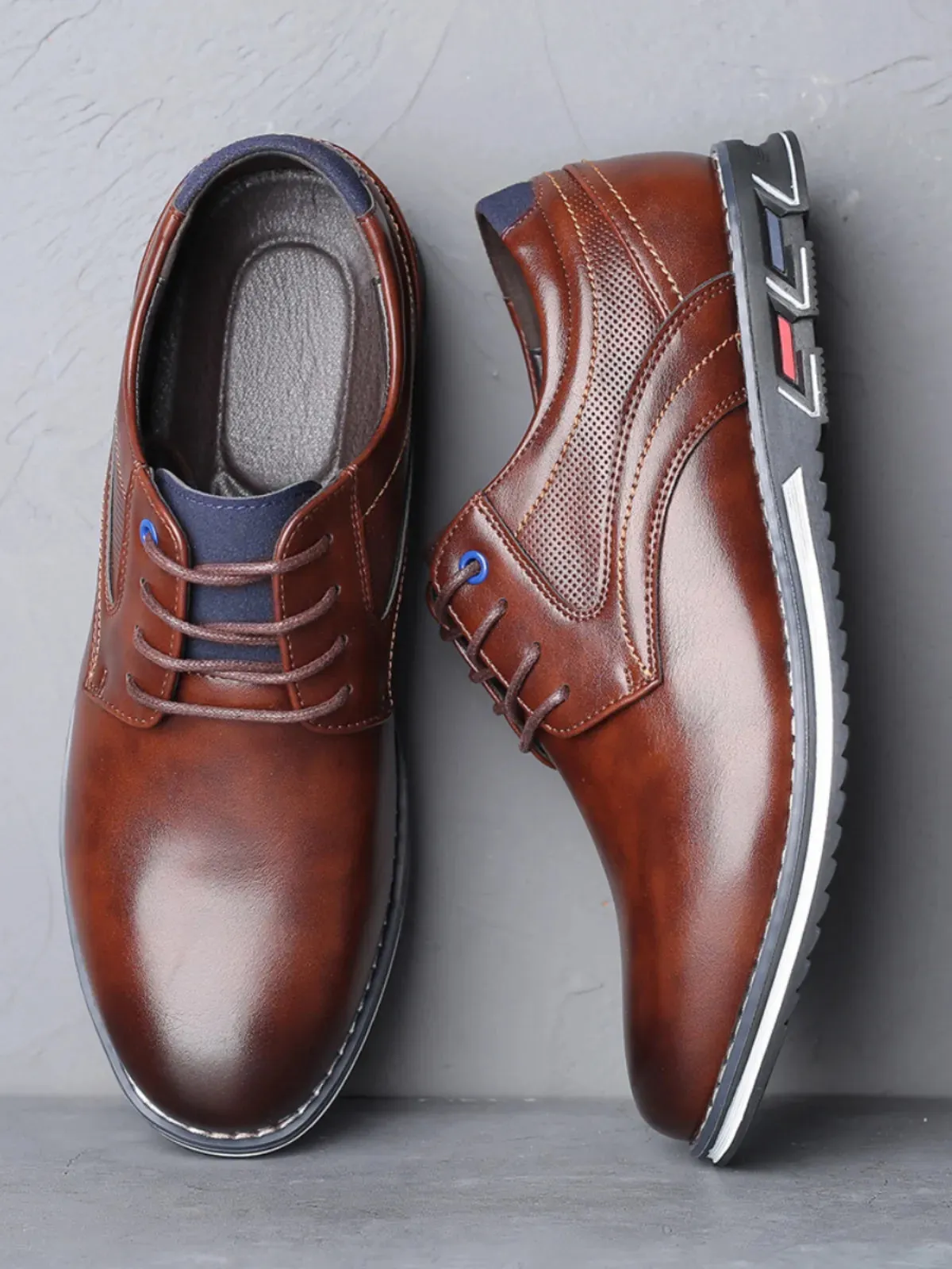 Widened Commuter Oxford Orthopedic Men's Shoes
