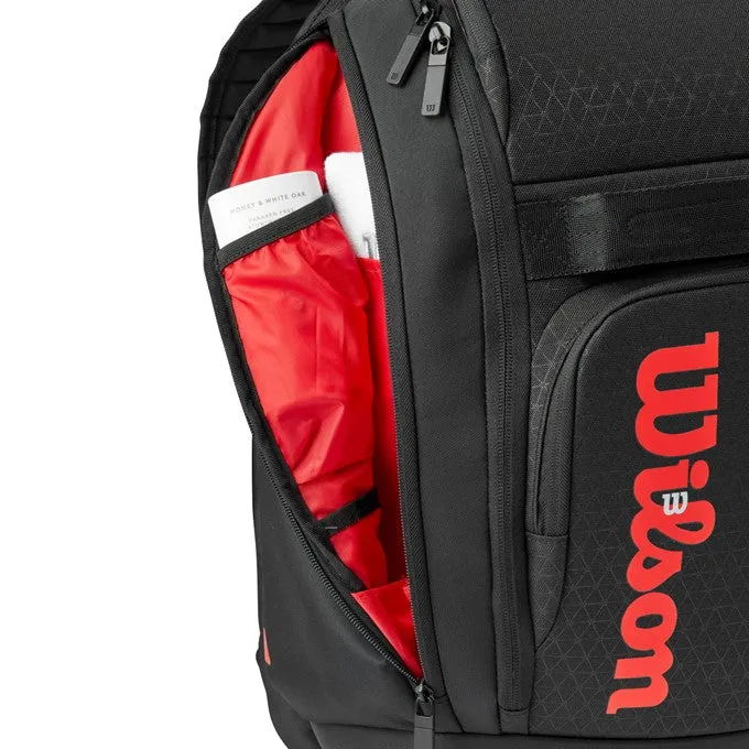 Wilson Clash V3 Super Tour Black & Red Backpack