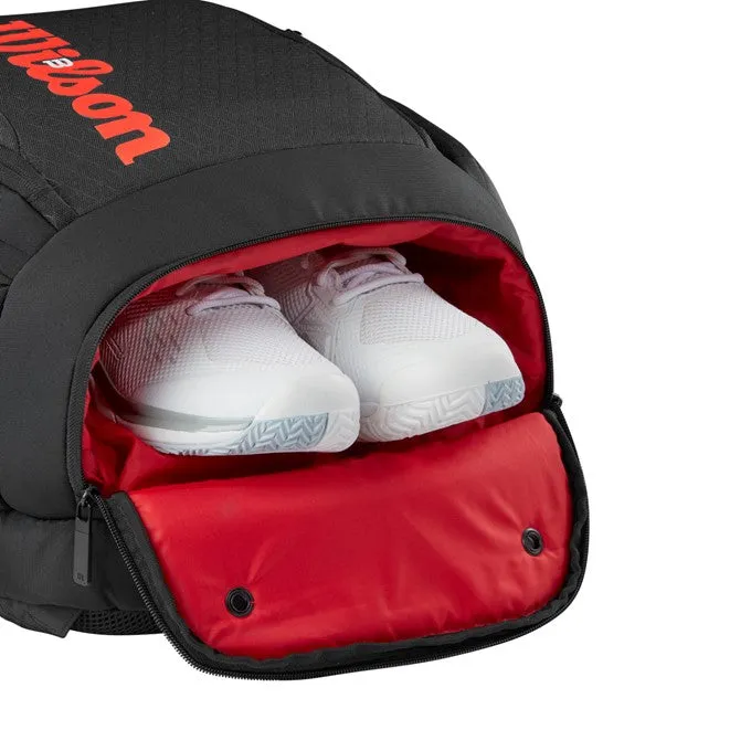 Wilson Clash V3 Super Tour Black & Red Backpack