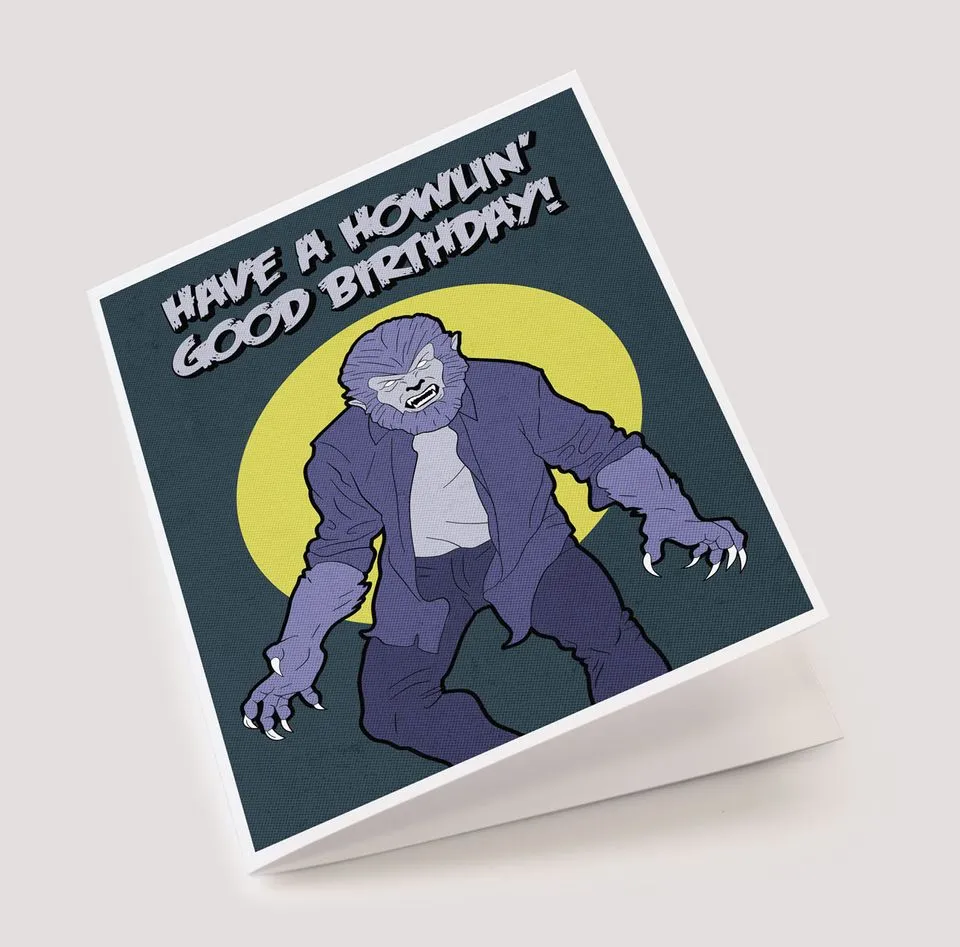 Wolfman Birthday Card