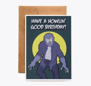 Wolfman Birthday Card