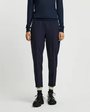 Wollen pantalon - Donkerblauw
