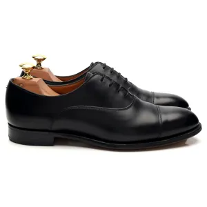Women's Black Leather Oxford UK 6 D