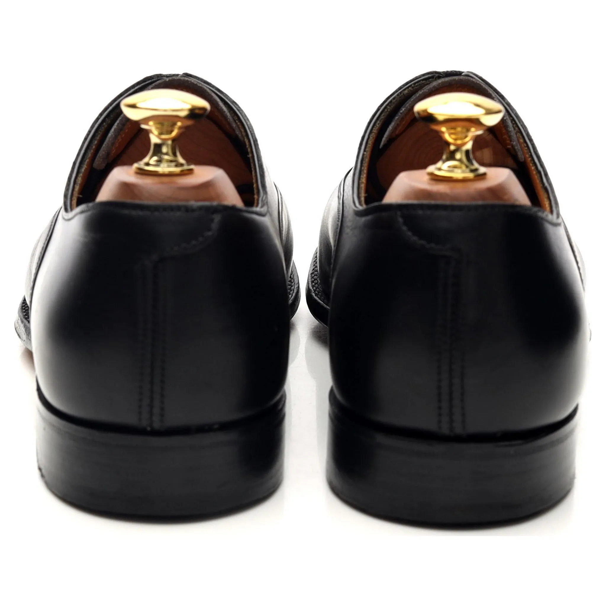 Women's Black Leather Oxford UK 6 D