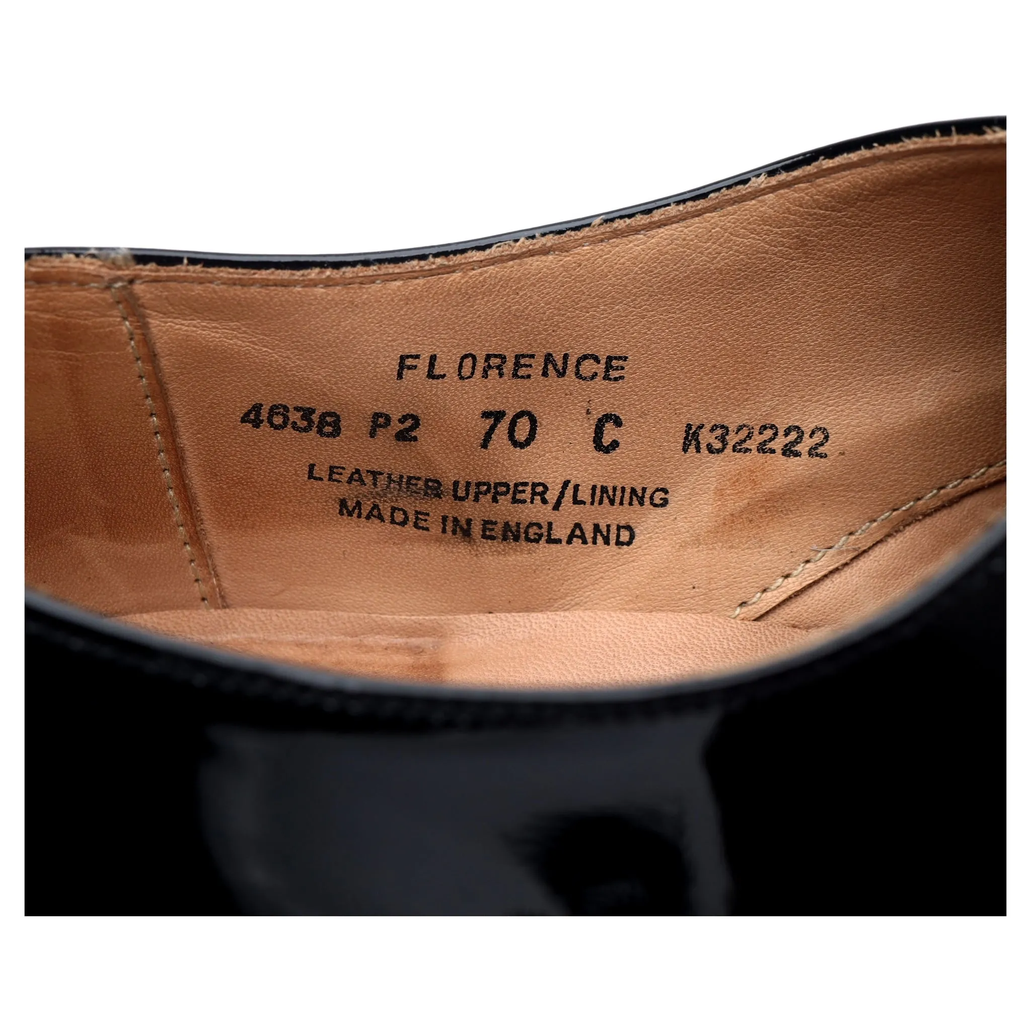Women's 'Florence' Black Patent Leather Oxford UK 5.5 C