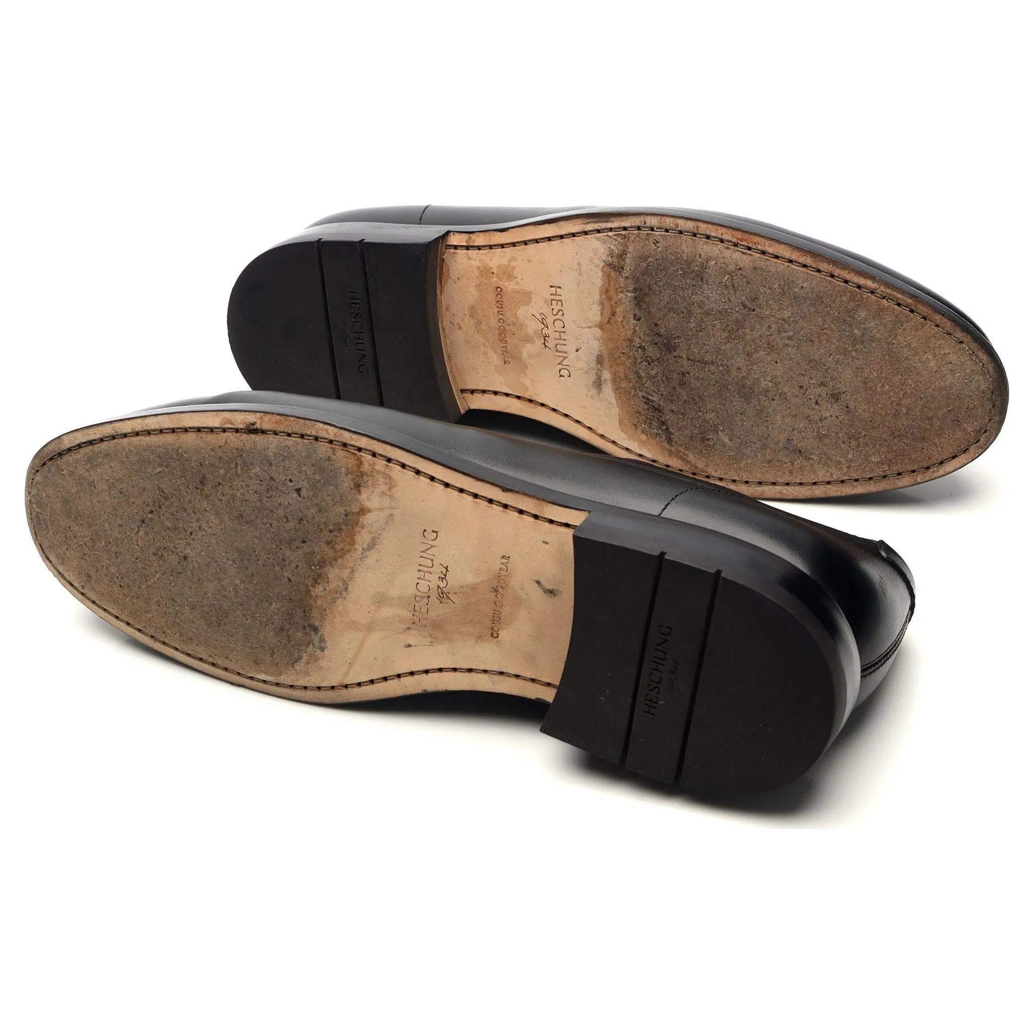 Women's 'Salvia' Black Leather Split Toe Derby UK 8