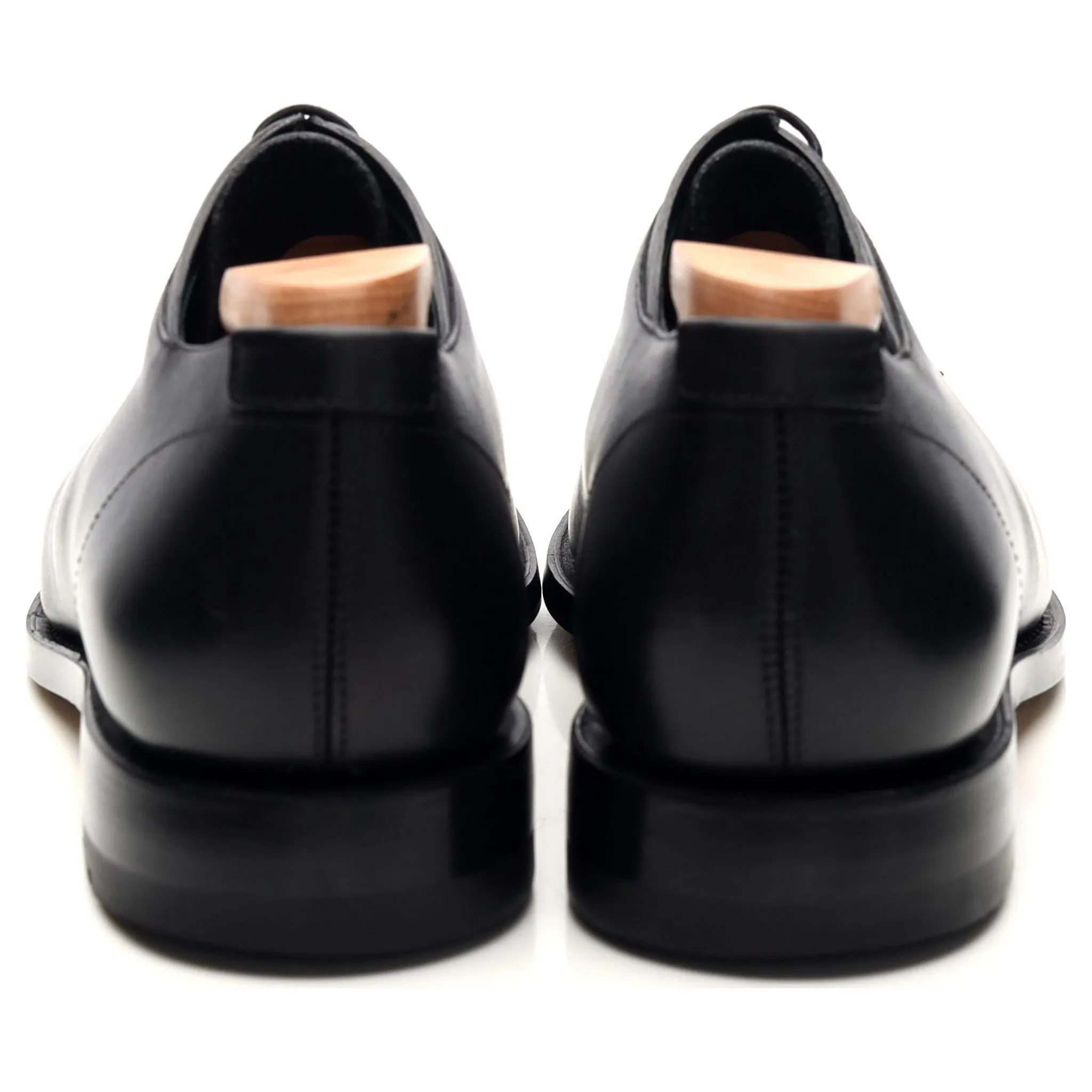 Women's 'Salvia' Black Leather Split Toe Derby UK 8
