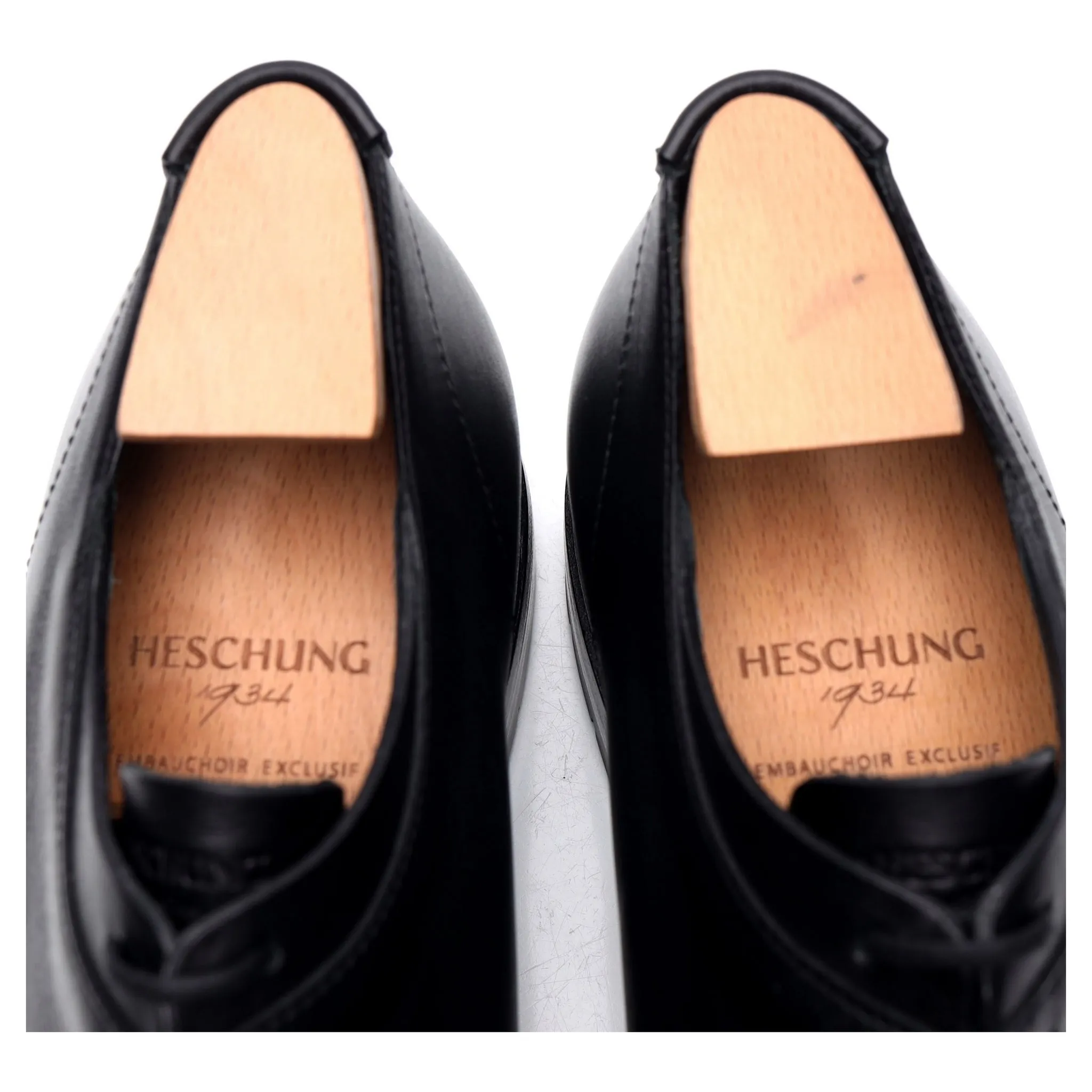 Women's 'Salvia' Black Leather Split Toe Derby UK 8